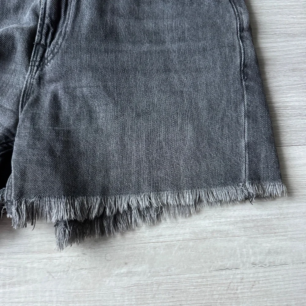 ALLSAINTS Yanni Denim Shorts Gray W27 Raw Hem Distressed